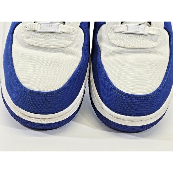 ALK Men's 10.5 Nike Air Force 1 High Royal Blue Inverse Full Canvas Sneakers EUC - Picture 5 of 10